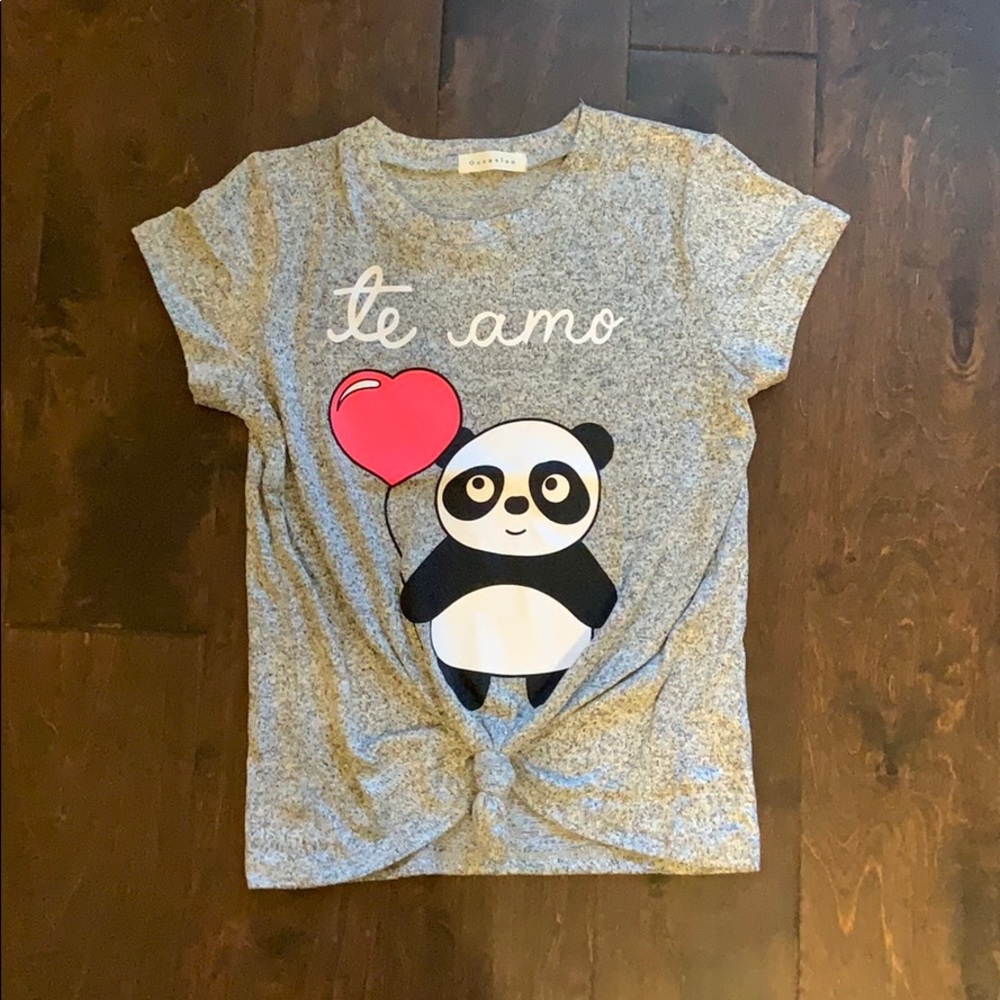 Cute panda girls shirt